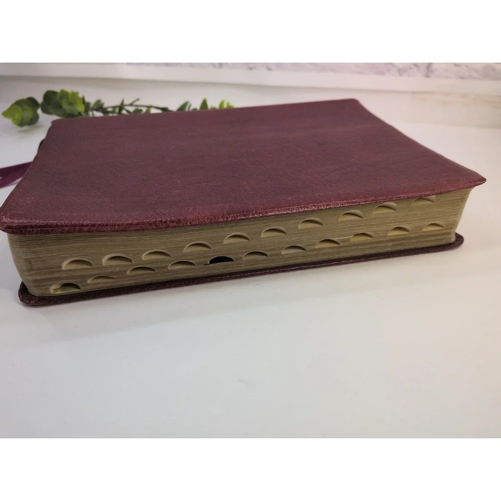 RARE 1979 LOCKMAN🚨The Open Bible Nelson Maroon Genuine Leather NASB Red Letter